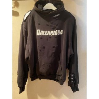 バレンシアガ(Balenciaga)の【送料込み】balenciaga destroyed パーカー(パーカー)