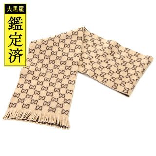 グッチ(Gucci)の グッチ マフラー 600947 ベージュ ウール 【432】(マフラー/ショール)