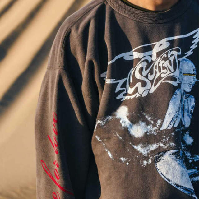 SAINT MICHAEL セントマイケル 22SS 日本製 SWEAT SHIRT / SORAYAMA