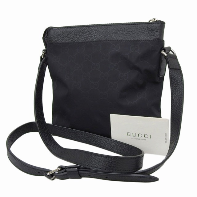 GUCCI◇ショルダーバッグ/ナイロン/BLK | saudavelcomigo.com.br