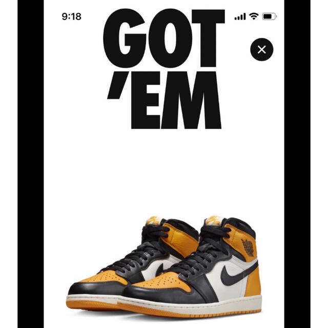 NIKE(ナイキ)のNIKE AIR JORDAN1  HIGH OG  TAXI メンズの靴/シューズ(スニーカー)の商品写真