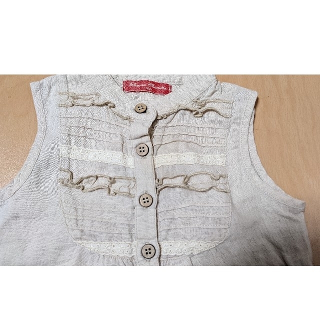 shama(シャマ)のshama maruta　100 サイズ　ノースリーブ キッズ/ベビー/マタニティのキッズ服女の子用(90cm~)(Tシャツ/カットソー)の商品写真