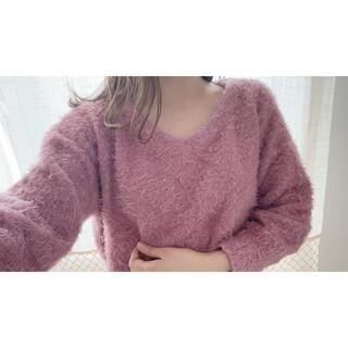 フラワー(flower)のflower shaggy knit(ニット/セーター)