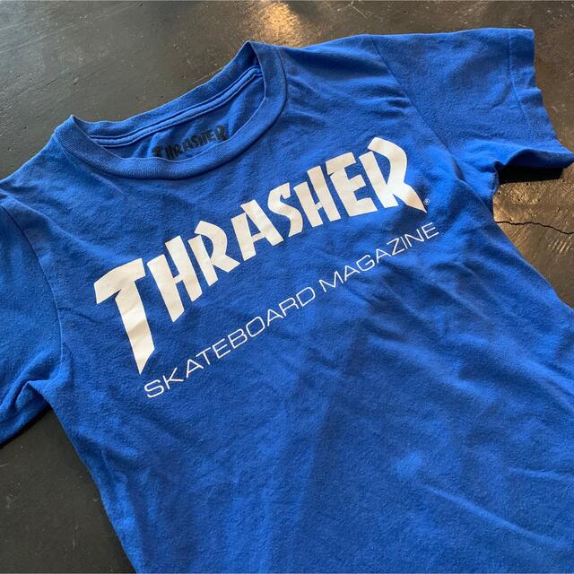 THRASHER(スラッシャー)のTHRASHER⭐︎スラッシャーTシャツ120ブルー キッズ/ベビー/マタニティのキッズ服男の子用(90cm~)(Tシャツ/カットソー)の商品写真