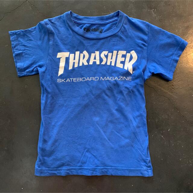 THRASHER(スラッシャー)のTHRASHER⭐︎スラッシャーTシャツ120ブルー キッズ/ベビー/マタニティのキッズ服男の子用(90cm~)(Tシャツ/カットソー)の商品写真