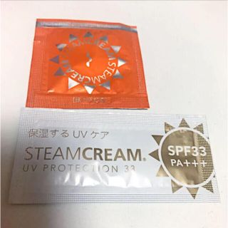 スチームクリーム(STEAM CREAM)の日焼け止めクリーム ×2種(日焼け止め/サンオイル)