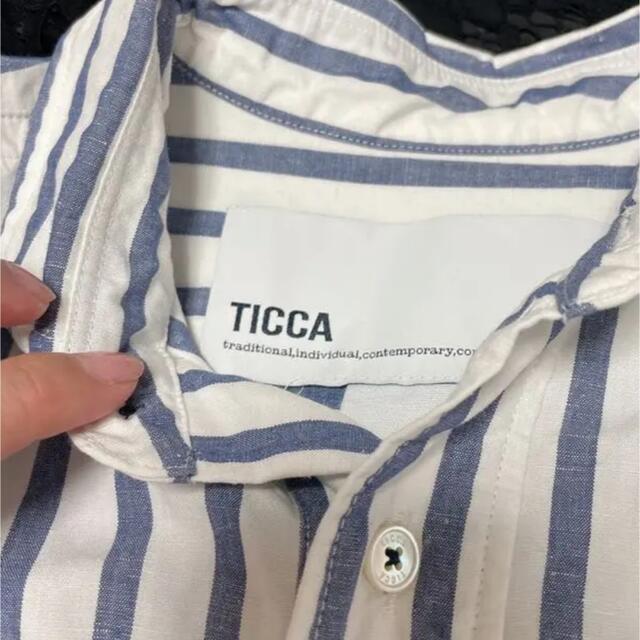 美品♡TICCA  ストライプシャツ