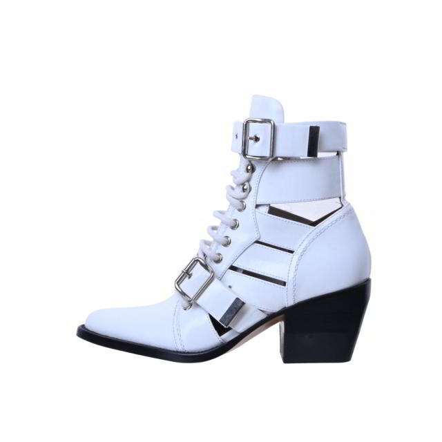 Chloe レースアップ レザー ベルト ブーツ