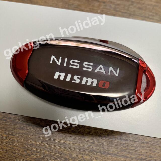 日産(ニッサン)の日産純正 NISMO インテリジェントキーケース(ダーククローム/レッド) メンズのファッション小物(キーケース)の商品写真