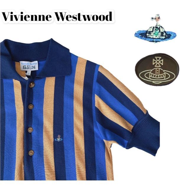 新品タグ付き Vivienne Westwood 薄手 ニットポロシャツ | beia.com.do
