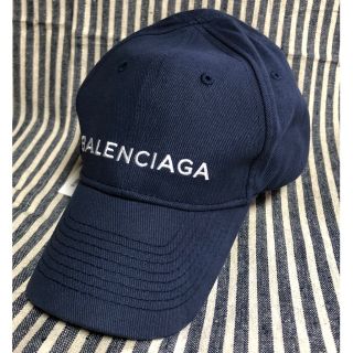 バレンシアガ(Balenciaga)の未使用美品タグ付き✨BALENCIAGA ロゴ刺繍ベースボールキャップ(キャップ)