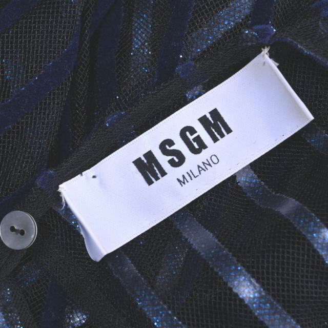 MSGM ストライプ シースルー ドレス ワンピース 7