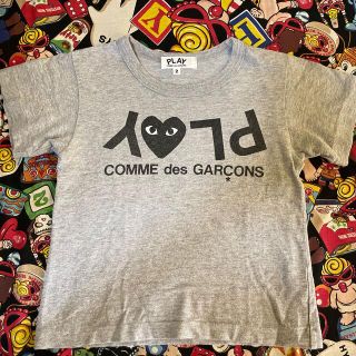 コムデギャルソン(COMME des GARCONS)のキッズ♡コムデギャルソン♡PLAY♡Tシャツ♡グレー(Tシャツ/カットソー)