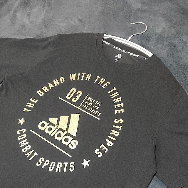 adidas(アディダス)の☆美品☆adidas コンバットスポーツ 半袖Tシャツ ブラック×ゴールド メンズのトップス(Tシャツ/カットソー(半袖/袖なし))の商品写真