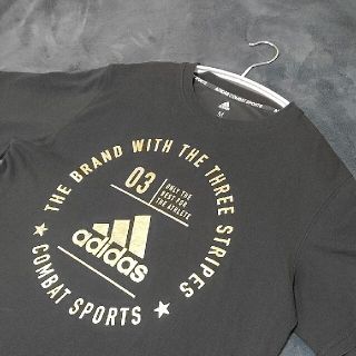 アディダス(adidas)の☆美品☆adidas コンバットスポーツ 半袖Tシャツ ブラック×ゴールド(Tシャツ/カットソー(半袖/袖なし))