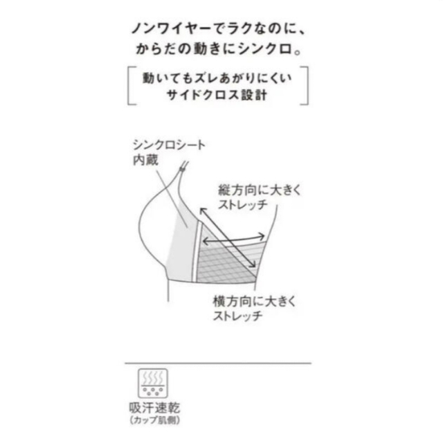 Wacoal wing Date.シンクロブラ Lサイズ2枚セット