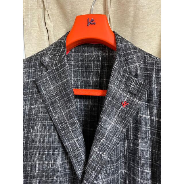 未使用 21SS ISAIA イザイア ウールシルクリネンチェックジャケット50