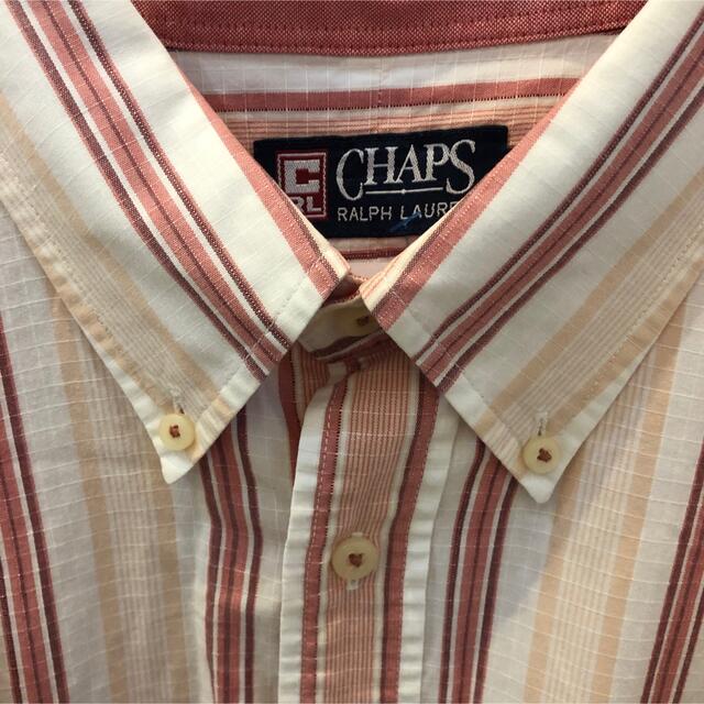 CHAPS(チャップス)の【CHAPS】 チャップス  半袖BDシャツ  ワンポイント 刺繍  ストライプ メンズのトップス(シャツ)の商品写真
