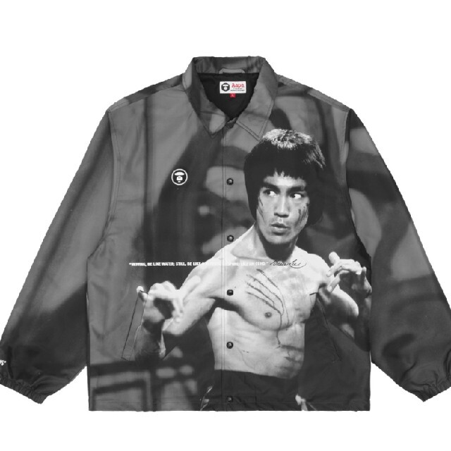 A BATHING APE - M☆AAPE X BRUCE LEE COACH JACKET☆ブルース・リーの