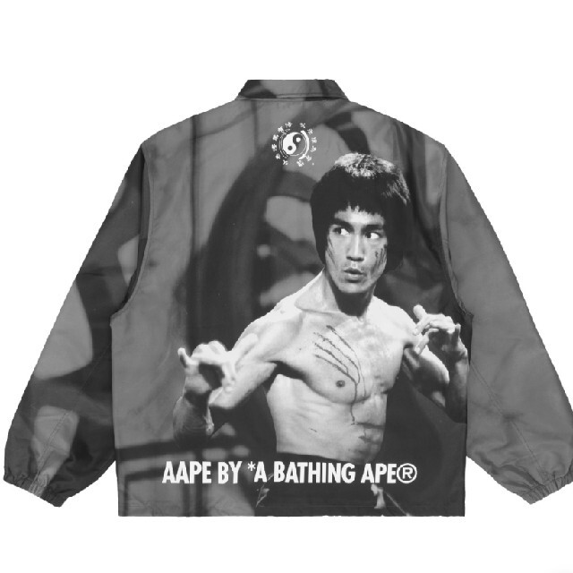 A BATHING APE(アベイシングエイプ)のM★AAPE X BRUCE LEE COACH JACKET★ブルース・リー メンズのジャケット/アウター(ナイロンジャケット)の商品写真