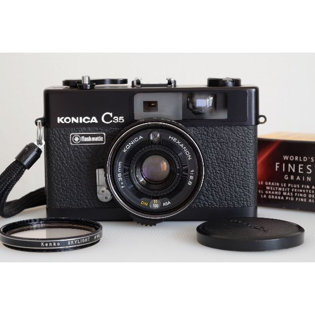 2022公式店舗 Konica C35 Flash matic 黒　完動美品・試写済