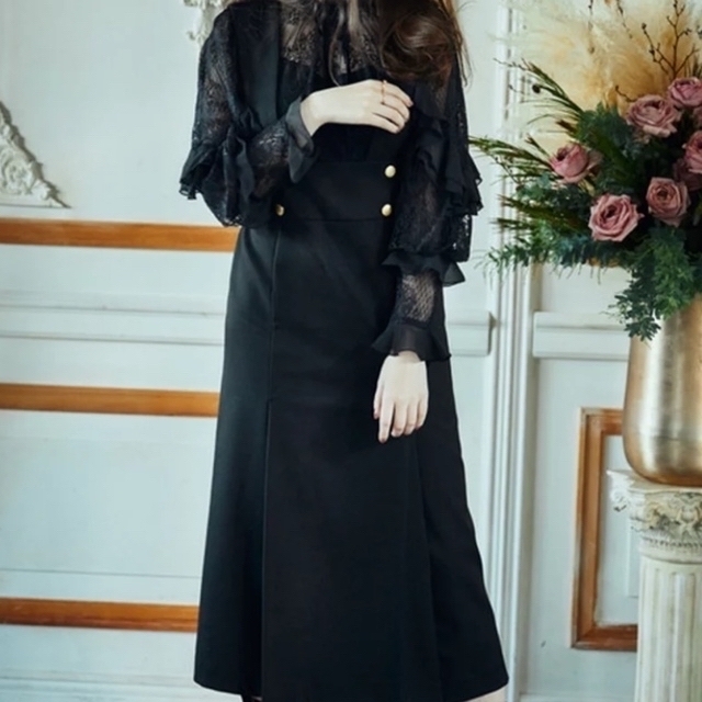 Her lip to Lace Trimmed Bella Midi Dressの通販 by bibi's shop｜ラクマ