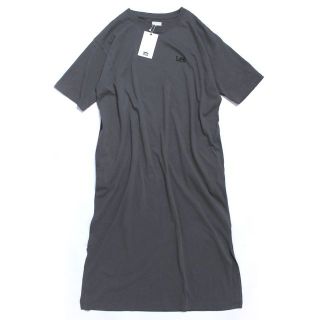 リー(Lee)の新品 Lee クルーネック Tシャツワンピース 半袖 グレー リー(ひざ丈ワンピース)