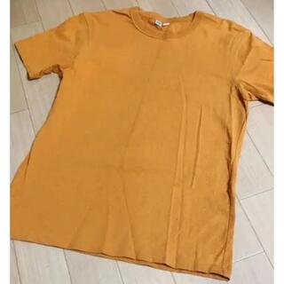 ユニクロ(UNIQLO)のUNIQLO U Tシャツ　オレンジ(Tシャツ/カットソー(半袖/袖なし))