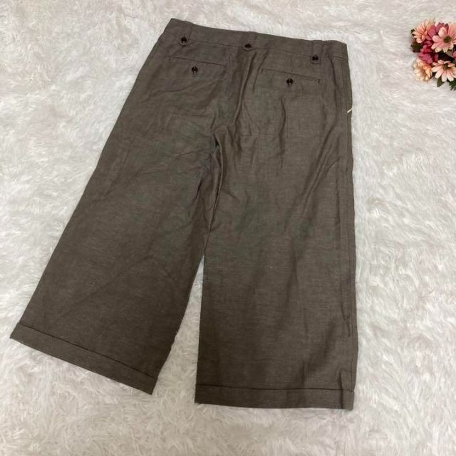 訳あり美品◎】 ヒューマンウーマン コットンリネンパンツ カジュアル