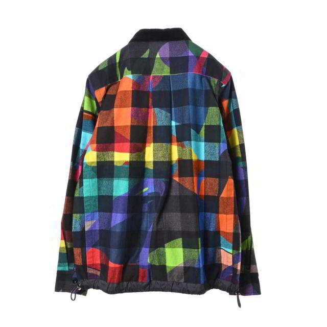 Sacai × KAWS チェック シャツ ジャケット | eloit.com