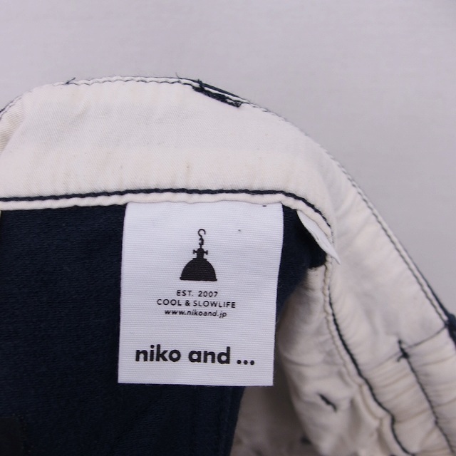niko and...(ニコアンド)のニコアンド タイト スカート ひざ丈 ジップフライ 3 ネイビー 紺 レディースのスカート(ひざ丈スカート)の商品写真