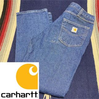 カーハート(carhartt)の90s 古着 カーハート メキシコ製 デニム ロゴタグ バギーパンツ(デニム/ジーンズ)