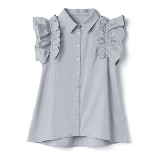 グレイル(GRL)のGRL フリルノースリーブシャツ[k8691w]  (シャツ/ブラウス(半袖/袖なし))
