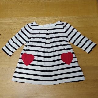 ベビーギャップ(babyGAP)のbabyGAP ボーダーワンピース（3〜6ヶ月）(ワンピース)