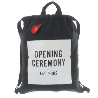 オープニングセレモニー(OPENING CEREMONY)のオープニングセレモニー リュックサック ナップサック 2way ロゴ 黒 白(リュック/バックパック)