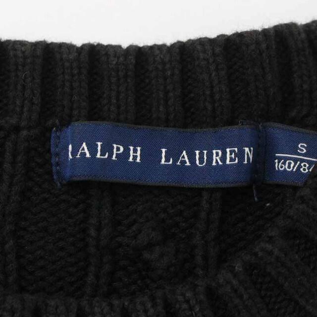 Ralph Lauren(ラルフローレン)のラルフローレン RALPH LAUREN ニット セーター 長袖 刺繍 S 黒 メンズのトップス(ニット/セーター)の商品写真