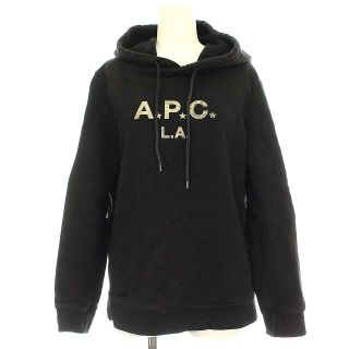 アーペーセー(A.P.C)のアーペーセー A.P.C. パーカー スウェット プルオーバー ロゴ S 黒(パーカー)