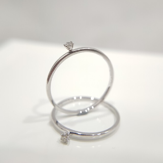 特価通販 天然ダイヤモンド一粒リング0.03ct k18 再入荷格安