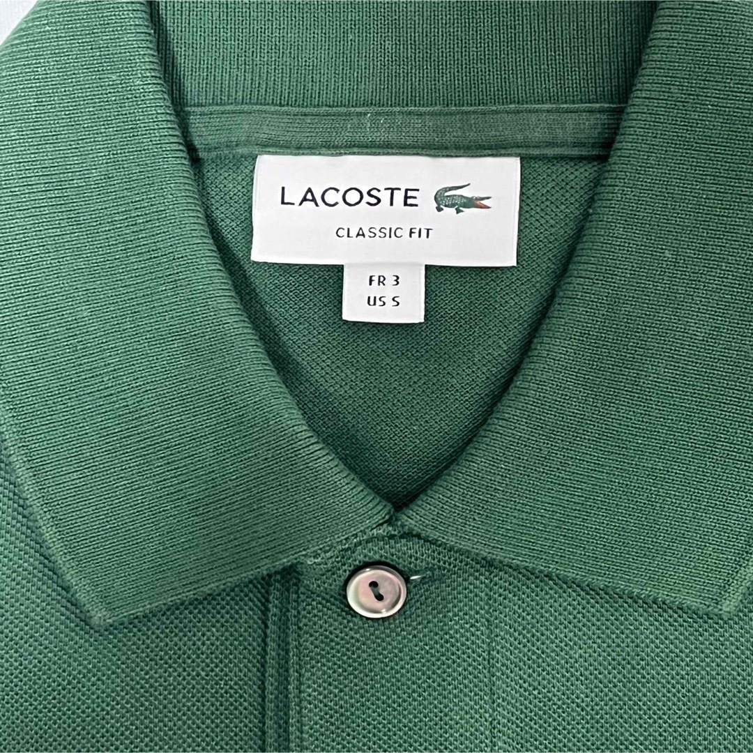 【新品】LACOSTE ラコステ L1312定番長袖ポロシャツ 定価¥16500