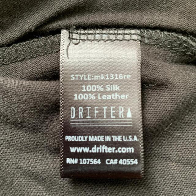 Drifter(ドリフター)のLAファッションブランドDRIFTER ドリフター  本革とシルクを使用Tシャツ メンズのトップス(Tシャツ/カットソー(半袖/袖なし))の商品写真