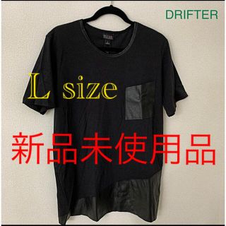 ドリフター(Drifter)のLAファッションブランドDRIFTER ドリフター  本革とシルクを使用Tシャツ(Tシャツ/カットソー(半袖/袖なし))