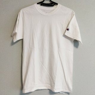 チャンピオン(Champion)の◤値下げ◢Champion白Ｔシャツ▽シンプル　Sサイズ　ロゴワッペン(Tシャツ/カットソー(半袖/袖なし))