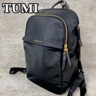 トゥミ(TUMI)の【良品】TUMI　リュック バックパック　ロゴ金具　ブランドチャーム　ナイロン(リュック/バックパック)