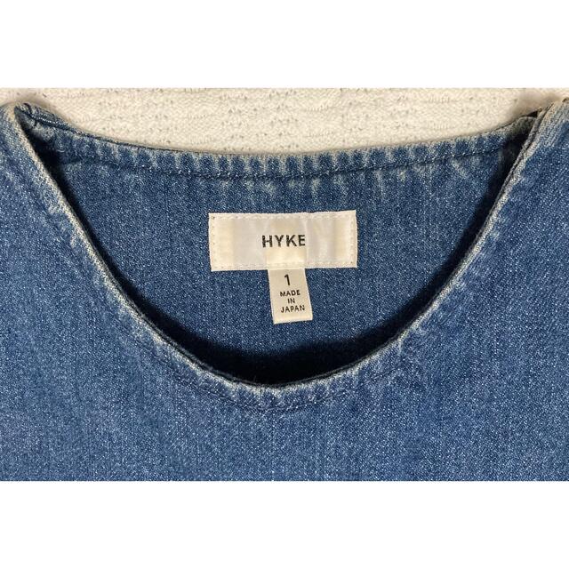 HYKE(ハイク)の【値下】HYKE*デニムワンピース ショートスリーブ SIZE１(S〜Mサイズ) レディースのワンピース(ひざ丈ワンピース)の商品写真