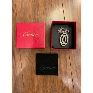 カルティエ(Cartier)のCartier カルティエ  キーリング  ペンダントトップ チャーム　ロゴ(キーホルダー)