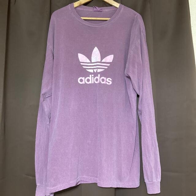 adidas(アディダス)の adidas メンズ 長袖 ロンT L  古着  USA メンズのトップス(Tシャツ/カットソー(七分/長袖))の商品写真