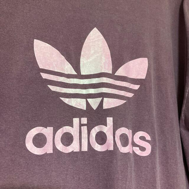 adidas(アディダス)の adidas メンズ 長袖 ロンT L  古着  USA メンズのトップス(Tシャツ/カットソー(七分/長袖))の商品写真