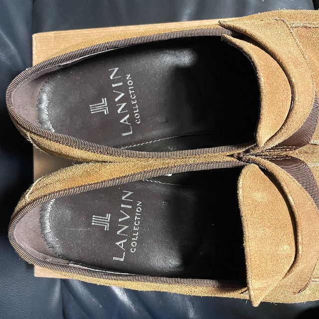 LANVIN(ランバン)のLANVAN COLLECTIONスウェード ローファー 41 メンズの靴/シューズ(ドレス/ビジネス)の商品写真
