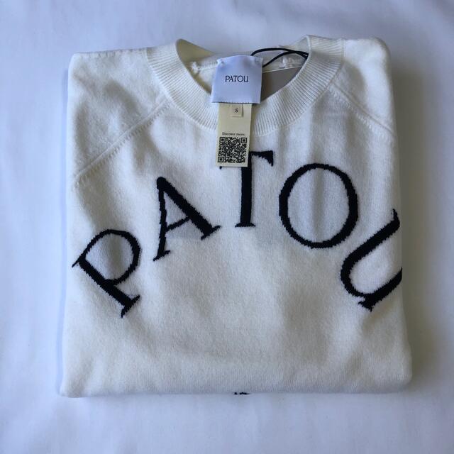 JEAN PATOU   AW 新品未着用 白S PATOU パトゥジャンパー ロゴ 長袖