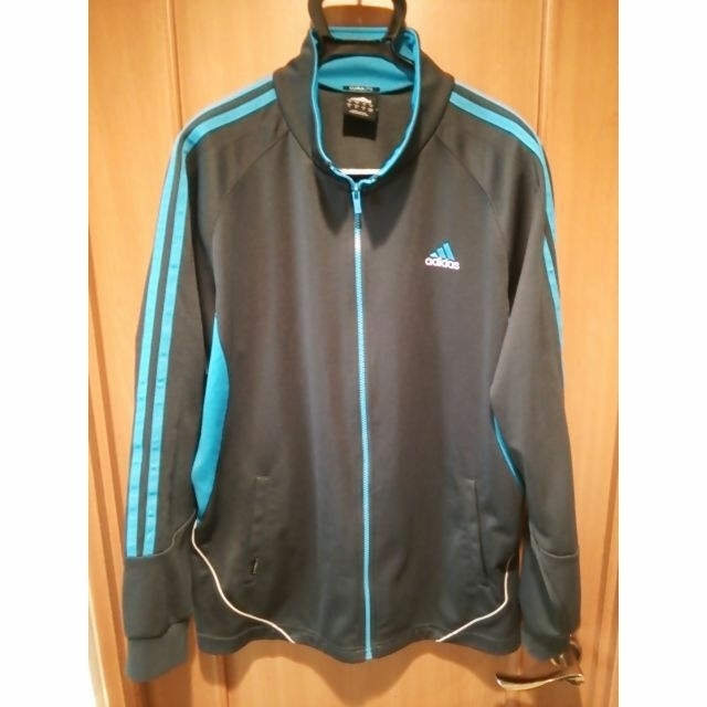 adidas - アディダス CLIMALITE 刺繍ロゴ フルジップ トラック